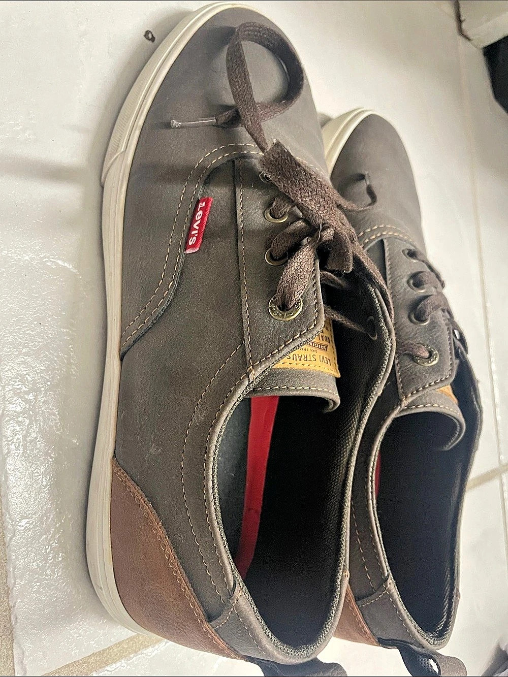 Levi's Drive Lo CBL Men's Brown Sneakers US 9.5 - Picture 3 of 7